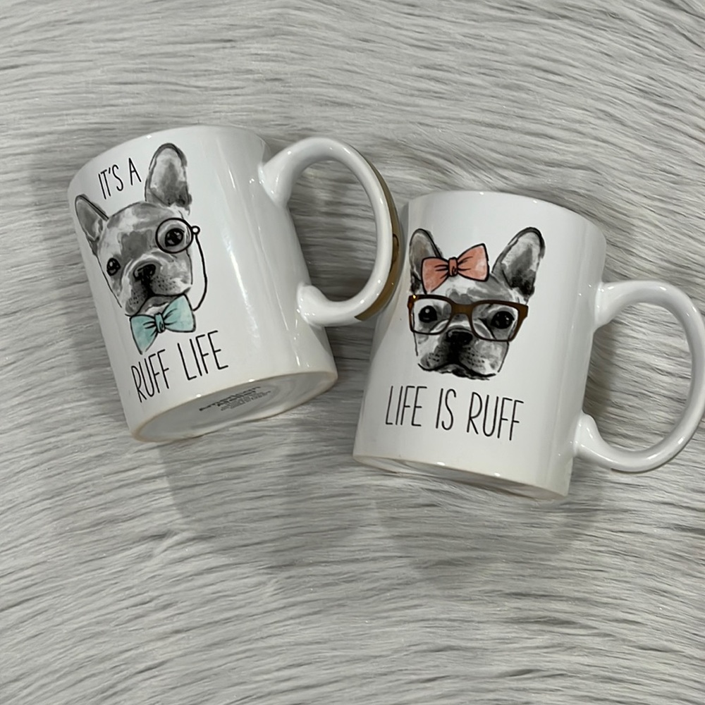Matching Set of ‘LIFE IS RUFF’ Mugs